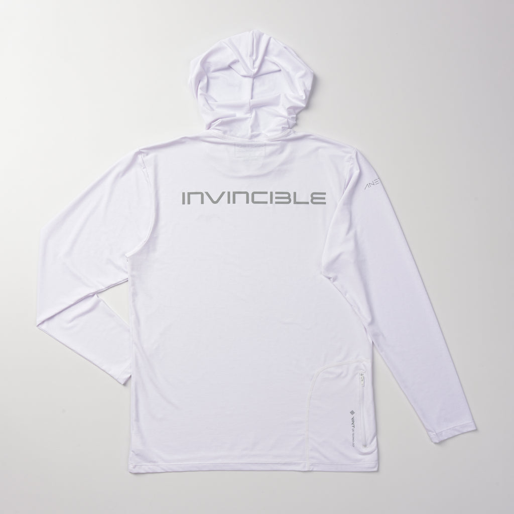 Long Sleeve Performance Hood + Reflective Logo
