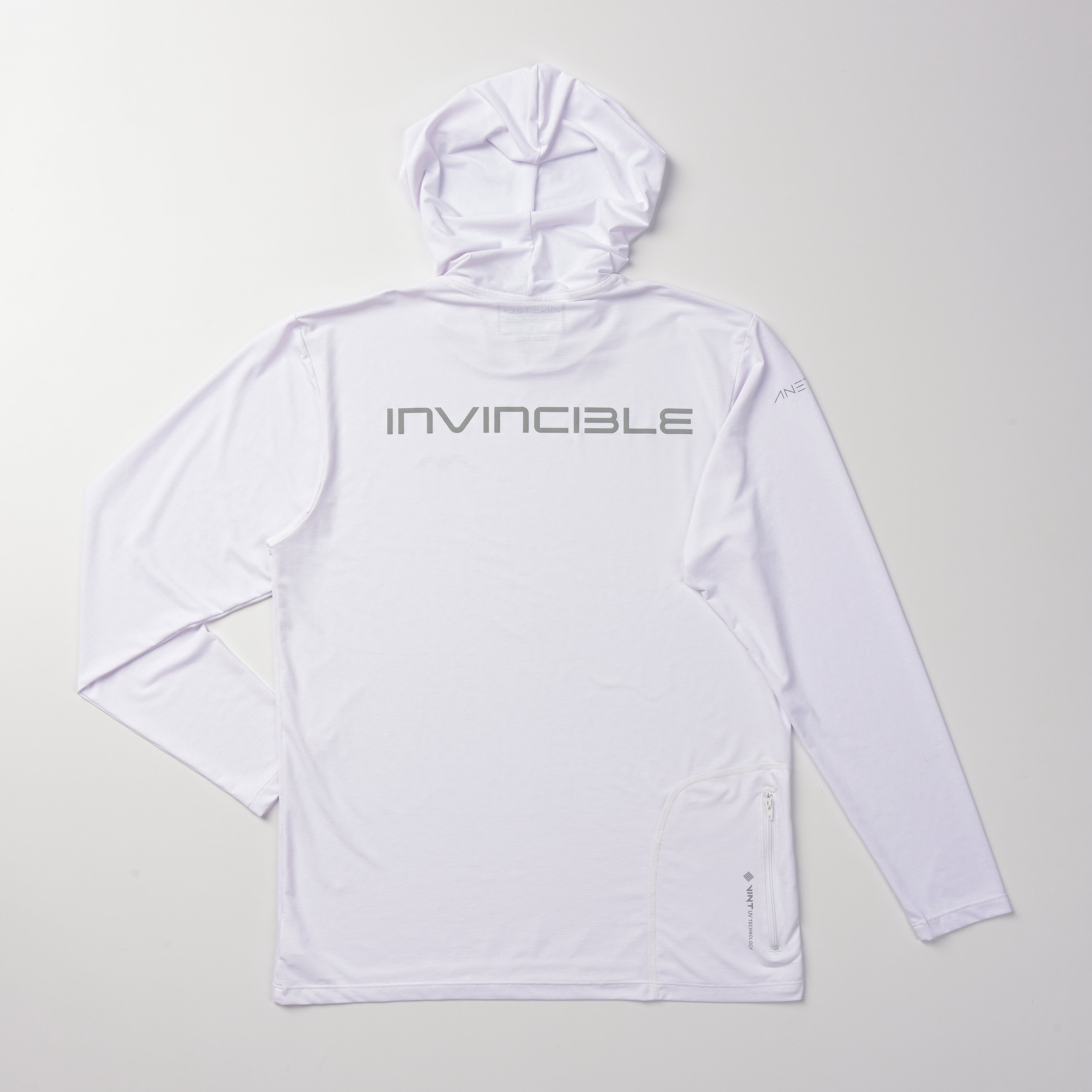Long Sleeve Performance Hood + Reflective Logo