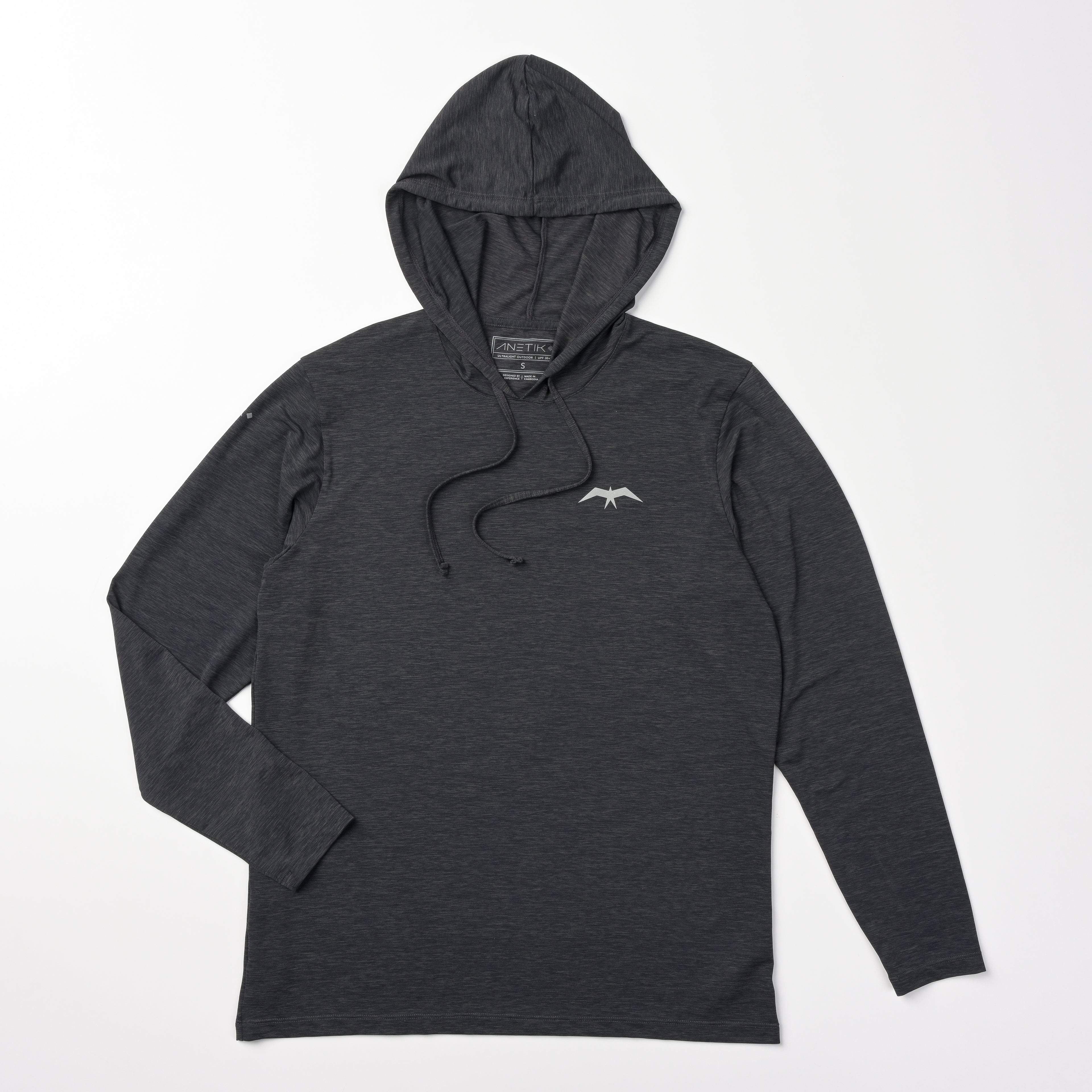 Long Sleeve Performance Hood + Reflective Logo