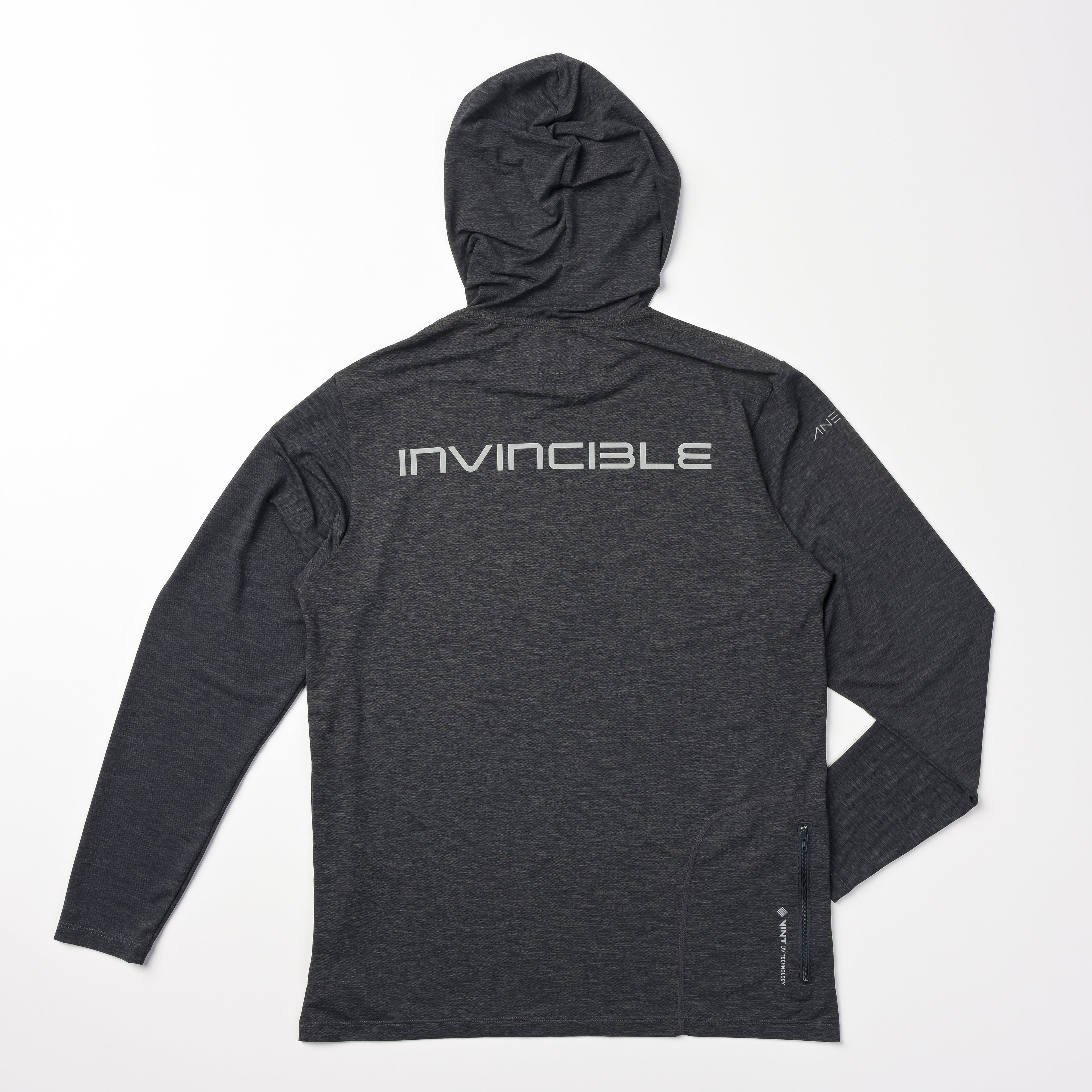 Long Sleeve Performance Hood + Reflective Logo