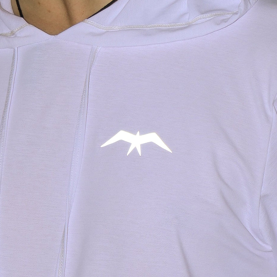 Long Sleeve Performance Hood + Reflective Logo