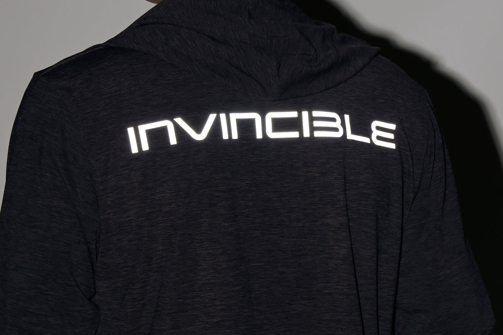Long Sleeve Performance Hood + Reflective Logo